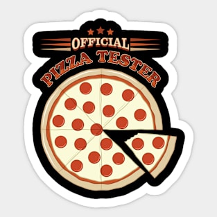 Official Pizza Tester Sticker